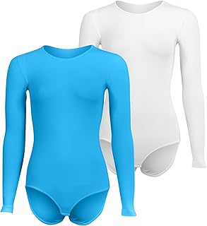 Silvy Womens Set Of 2 Pieces Wave3 Round Neck Long Sleeves Bodysuit Underwear Set Of 2 Pieces Wave3 Round Neck Long Sleeves Bodysuit Underwear (pack of 2)