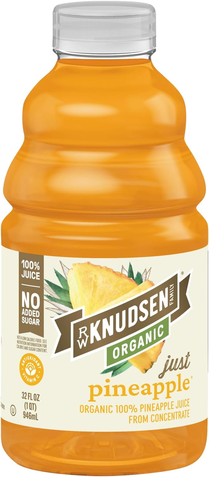 R.W. Knudsen Organic Pineapple Juice, 946.4 ml (Pack of 1)