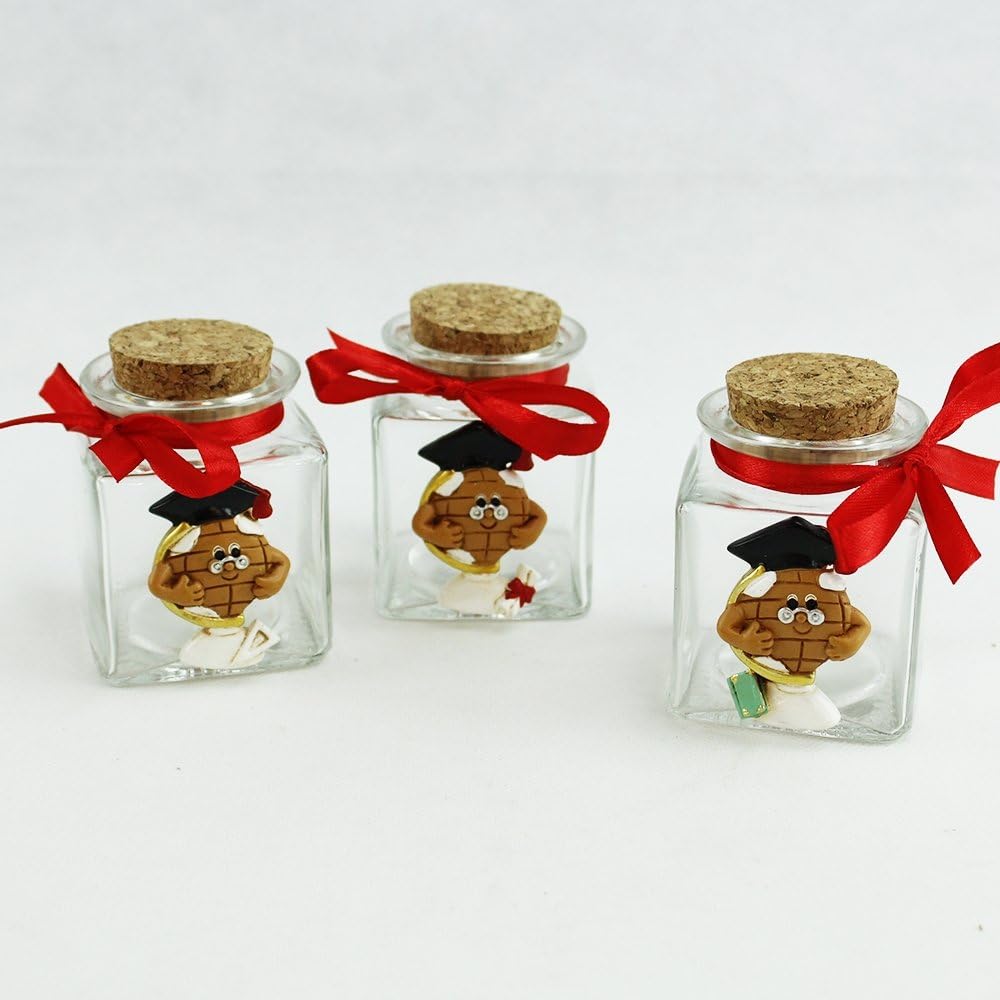 DLM26479 Kit 12 Barattoli Portaconfetti Laurea