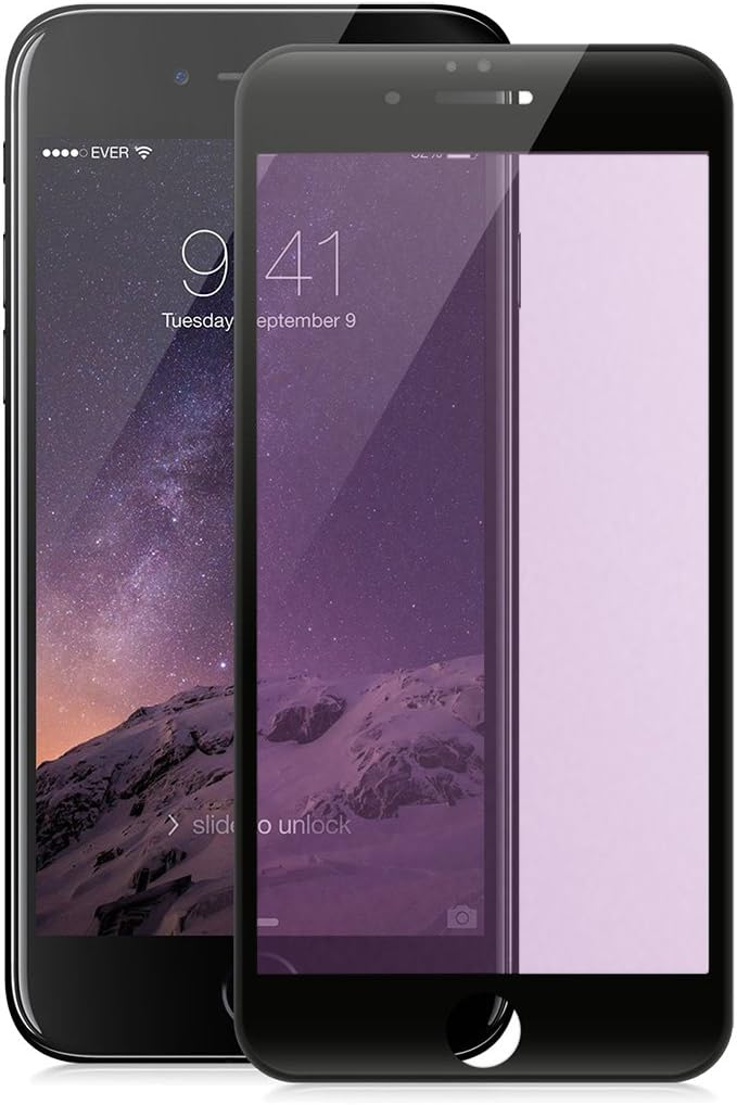 iPhone 7 Matte Screen Protector, HandStar Blue Light Filtering 3D Full Coverage Matte Tempered Glass Screen Protector for iPhone 7 (4.7“ Black)