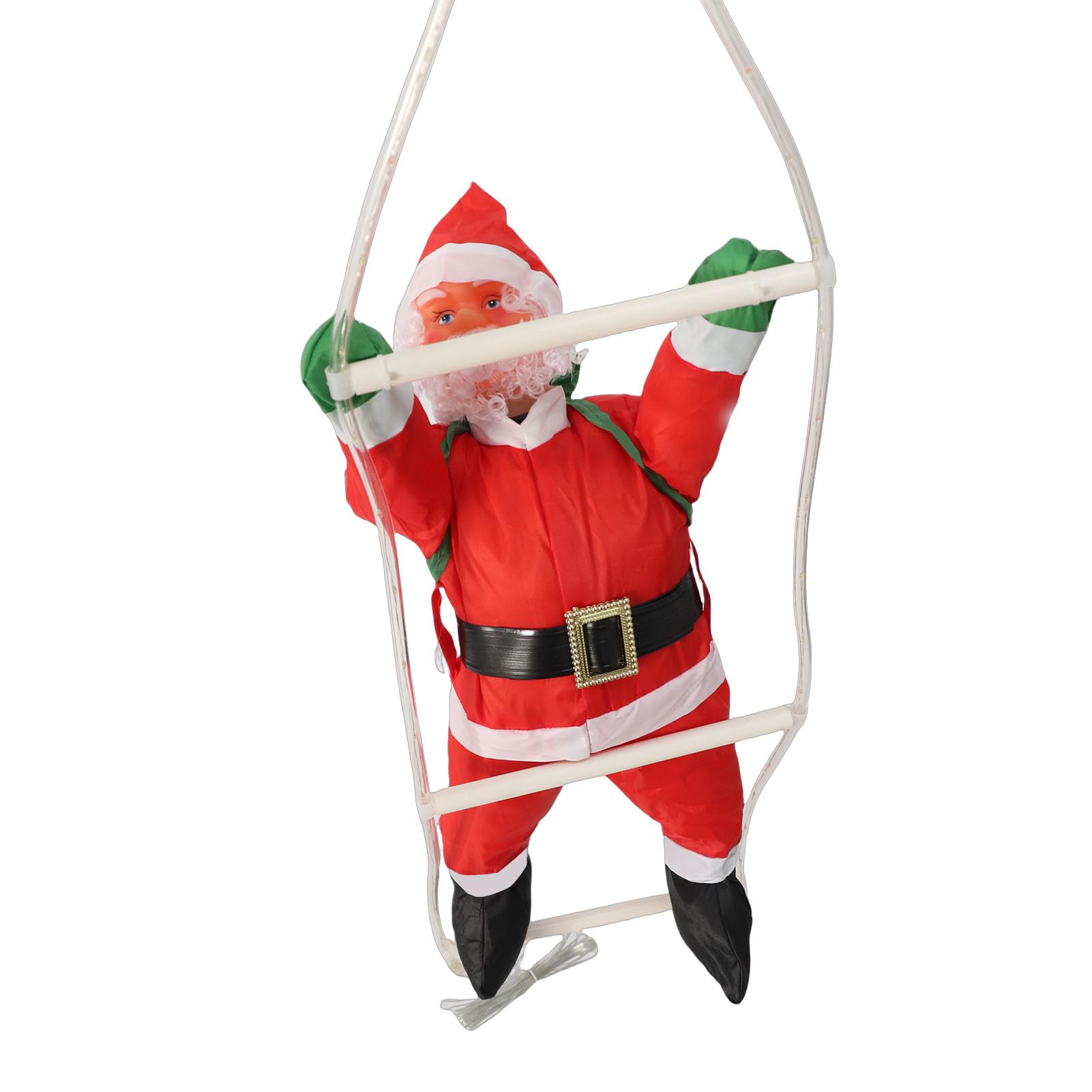 Père Noël escalade LED EMUKOEP ornement Noël de porte lanterne 60cm modes