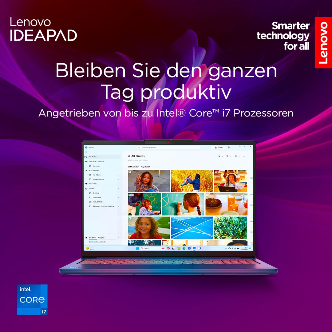 Lenovo IdeaPad Slim 5i Laptop | 14" OLED WUXGA Display | Intel Core i7-13620H | 16GB RAM | 5... Ansicht 2