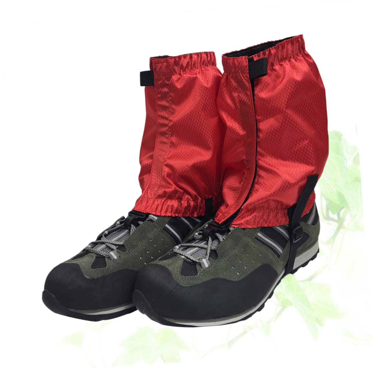 BESPORTBLE 3 Paires De Guêtres De Randonnée Dextérieur Rouges Légères Et Élastiques Faciles À Mettre Et À Enlever