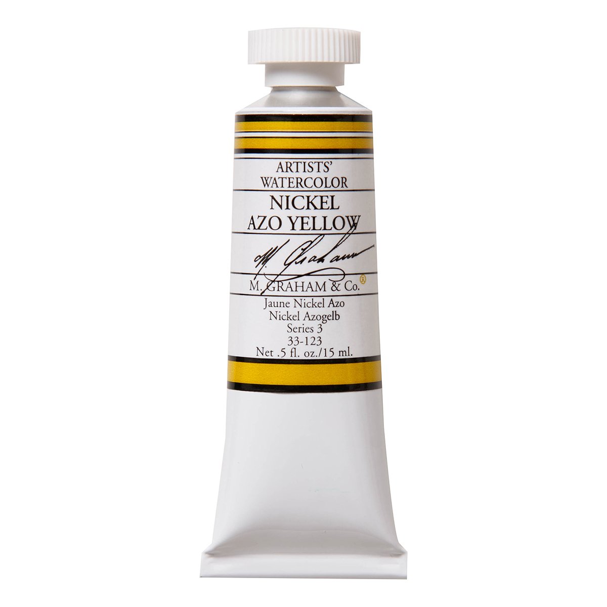 M. Graham 15 ml Tube Watercolour Paint, Nickel Azo Yellow