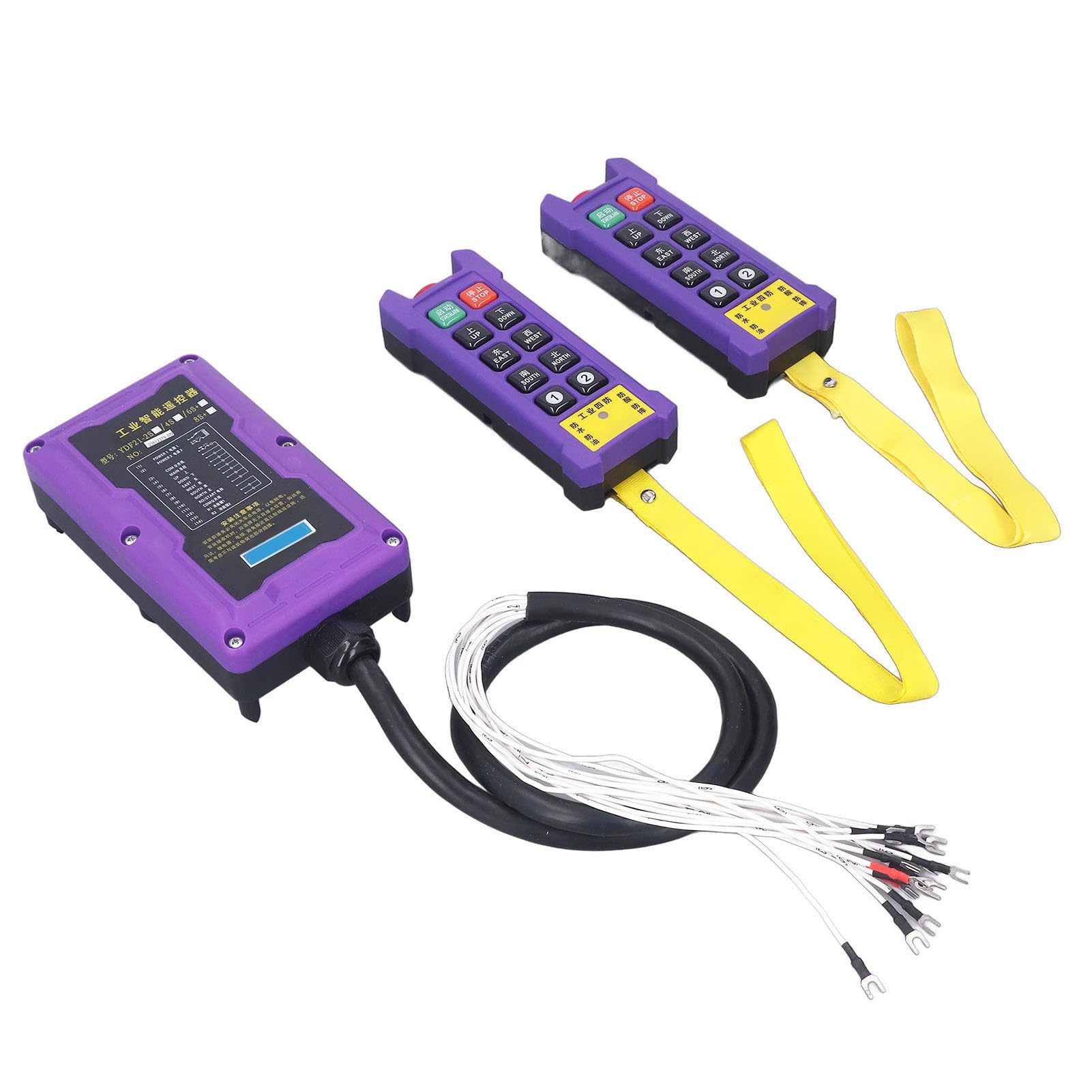 Industrial Crane Remote Control Kit Dual Speed Electric Hoist Transmitter Receiver Accessories (36V)