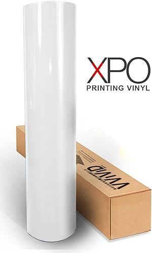 VViViD - Rollo de vinilo blanco brillante con tecnología de liberación de aire (10 x 5pies)