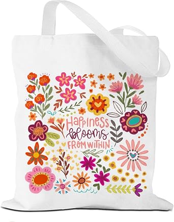 Tote Bag,Canvas Tote, Reusable Grocery Shopping Bag Aesthetic Shoulder Bag for Work, Beach, Camping 01