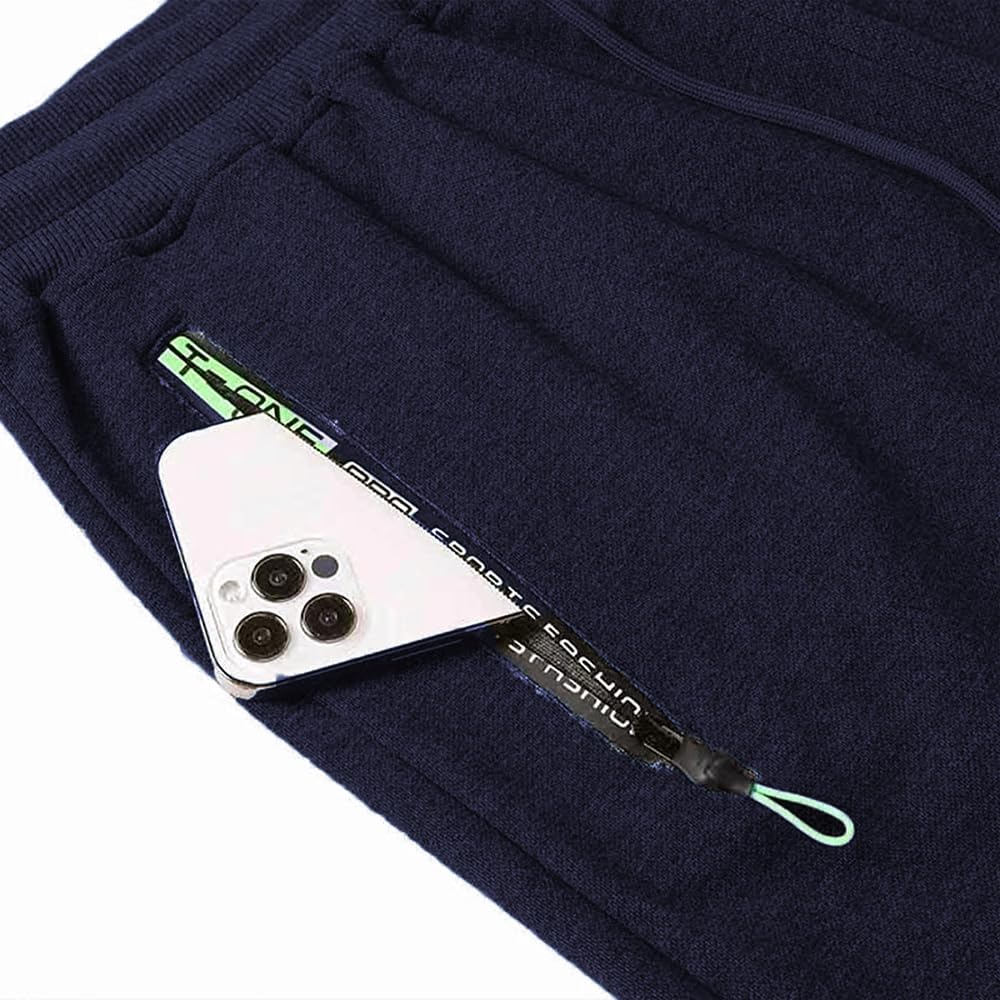 ZOXOZ Pantaloncini Sportivi Uomo Cotone Pantaloni Corti Shorts Uomo con Tasche