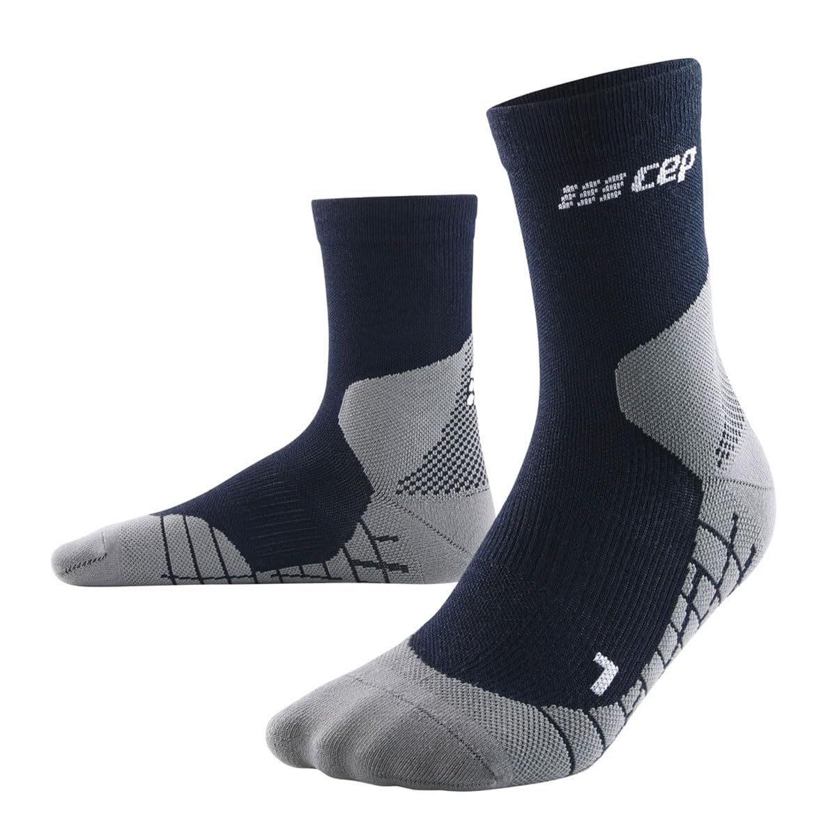 CEP - HIKING LIGHT MERINO LOW CUT SOCKS REDESIGN für Herren | Wandersocken aus Merinowolle mit Kompression | Trekkingsocken für leichte Beine