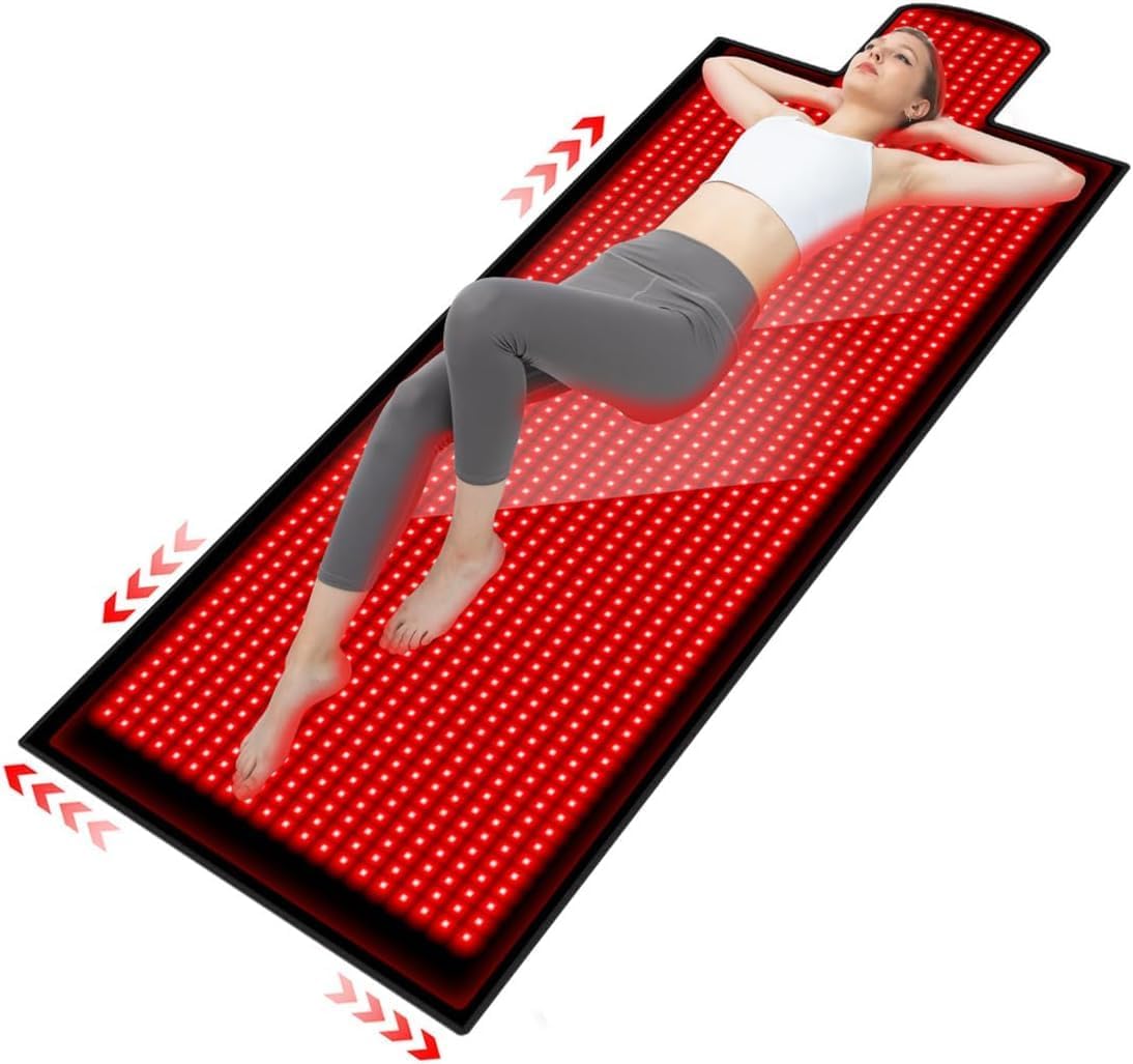 Rotlichtmatte Ganzkörper 215×85 cm – Infrarotmatte mit 1480 LEDs