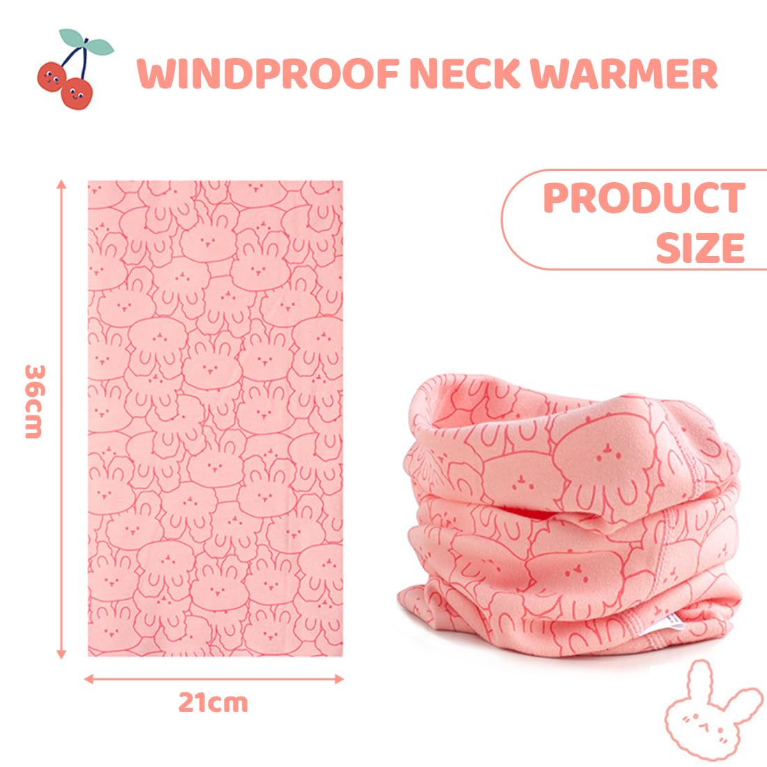 Bufanda Cuello Algodón para Niños Niñas 0-8 Años 2 Pcs