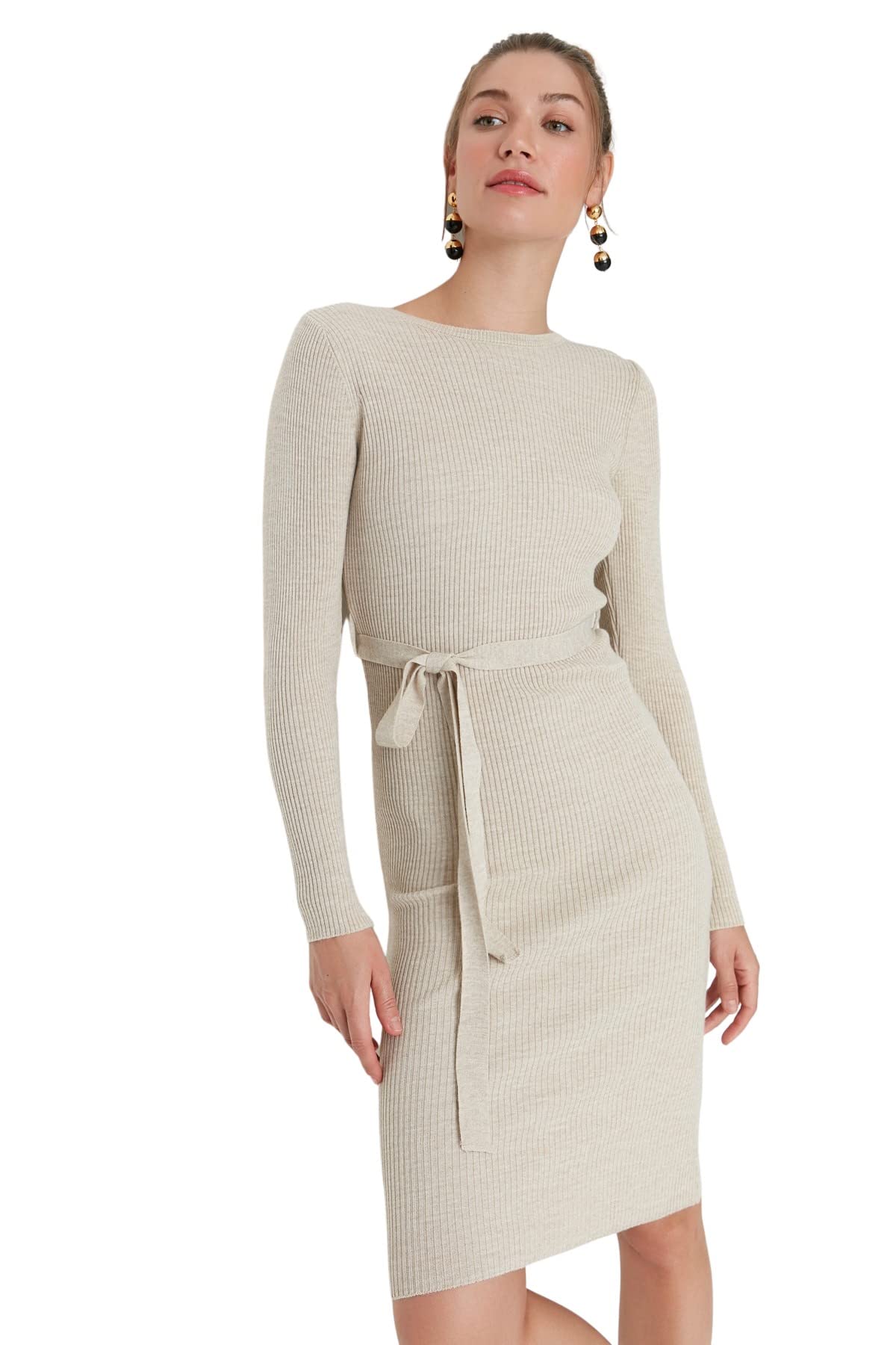 Trendyol Women Midi A-line Slim fit Knitwear Dress