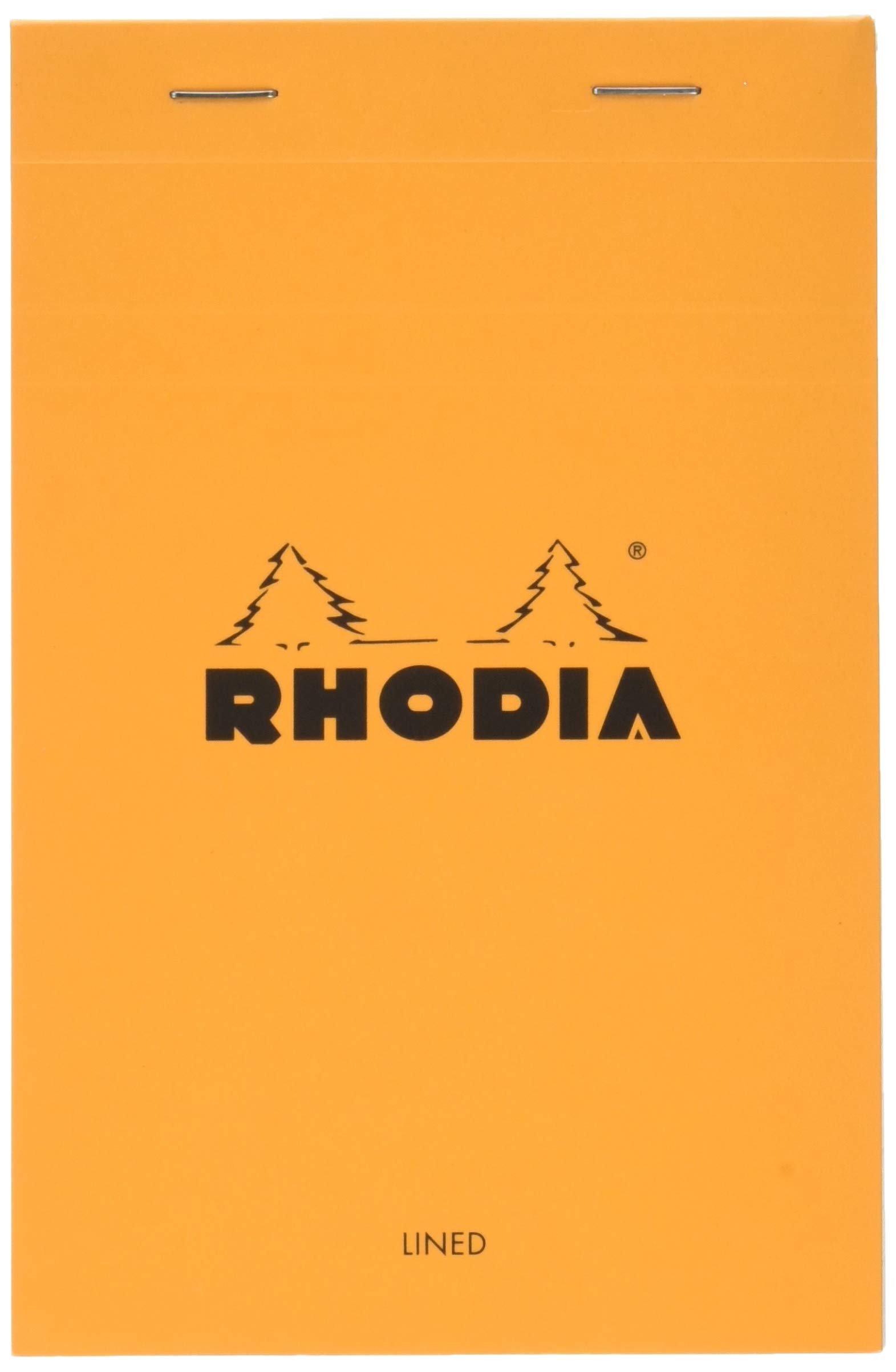 Rhodia cf14600 Notepad No. 14 (A3+ 16.5 x 12.5 inches (42 x 31.8 cm), 80 Sheets, Horizontal Ruled, Water Repellent Cover, Perforated, PEFC Certified, Orange — image 1