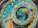 Colorful Wooden Photo Jigsaw Puzzle - Prague Clock - 500 Unique Wooden Pieces by Nautilus Puzzles. Made in The USA.