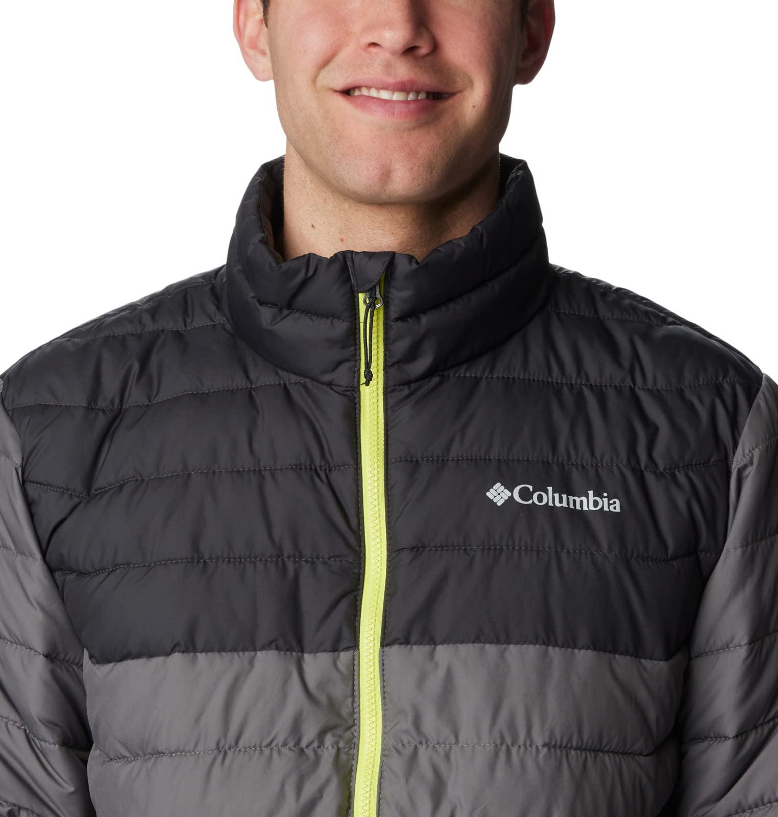 Columbia Giacca con Cappuccio da Uomo, Powder Lite