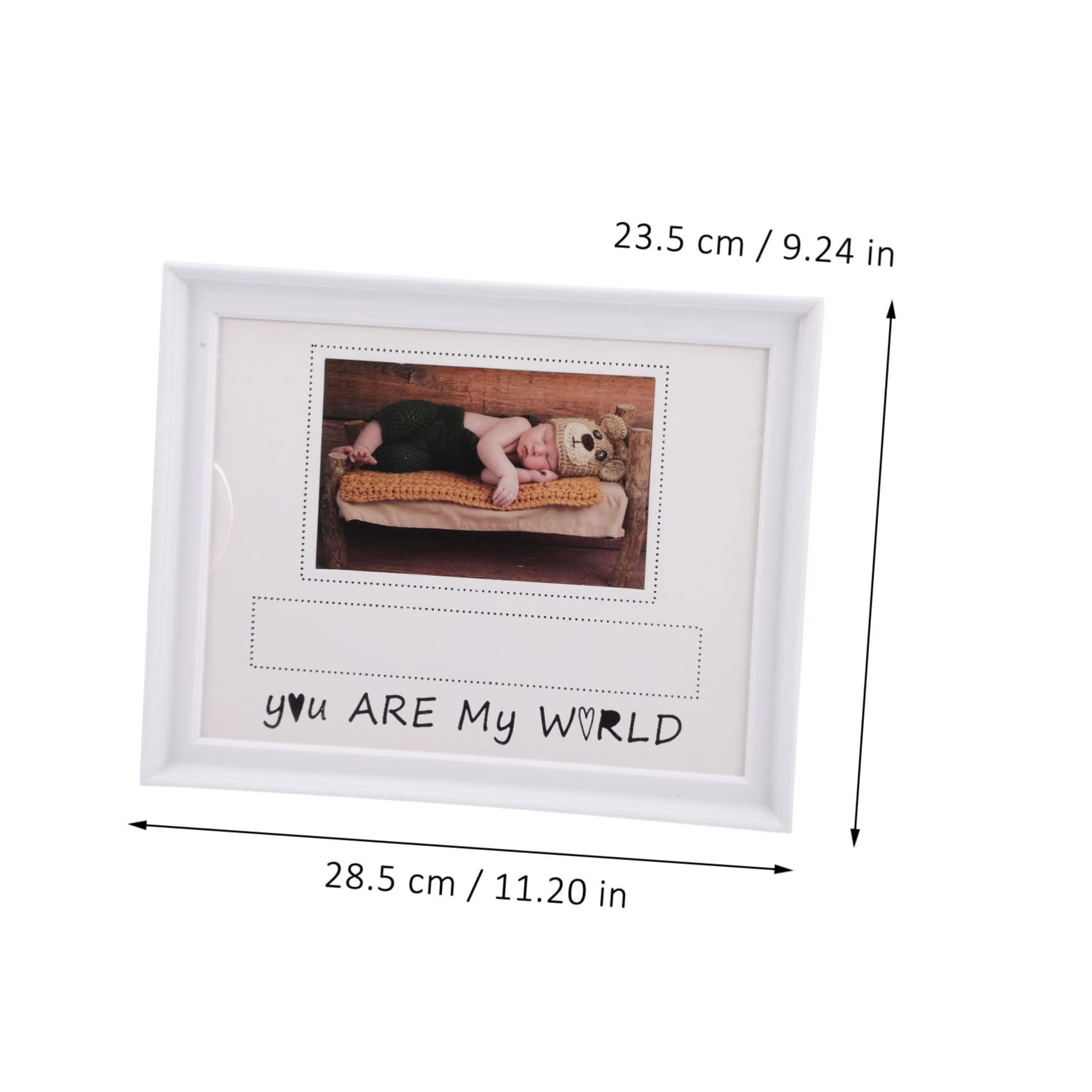 Hemoton Infant Picture Frame Birth Bracelet Baby Birth Announcement Decorative Photo Display