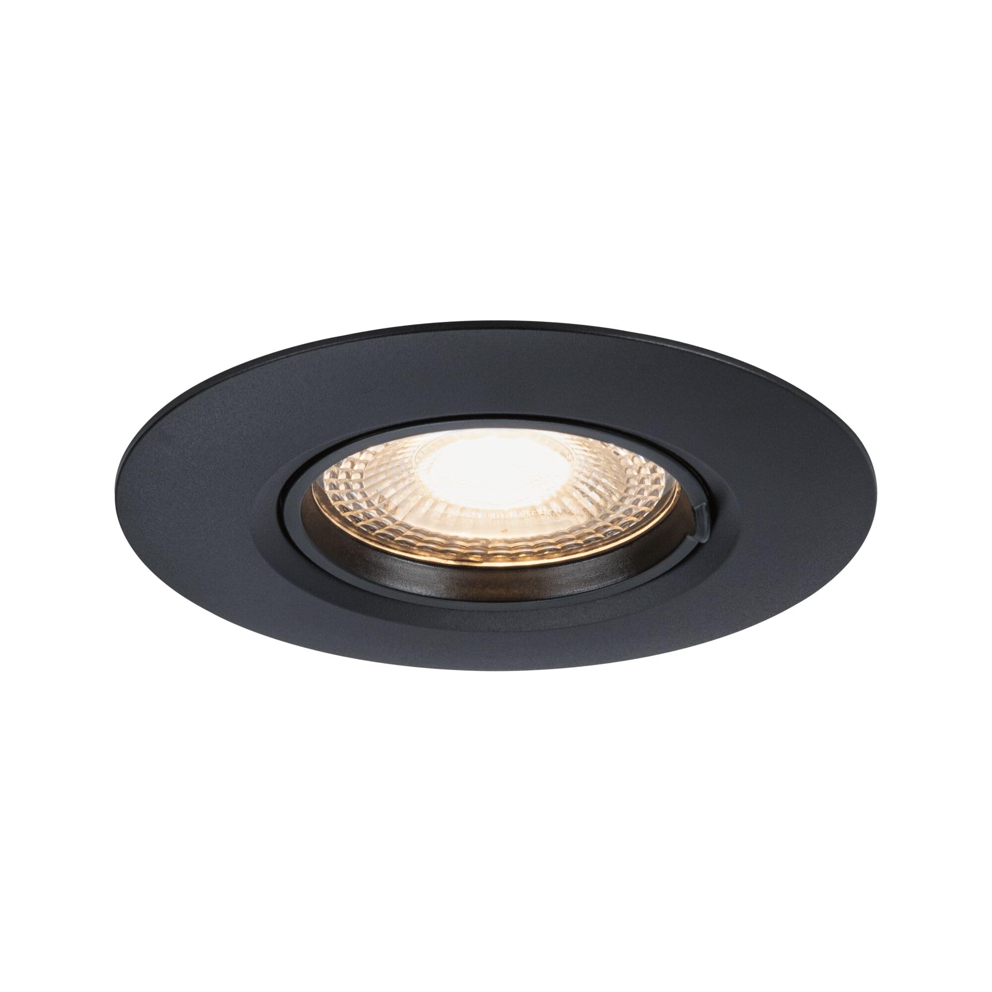 Paulmann 92120 Einbauleuchte 10er-Set starr rund 90mm GU10 max. 10x10W 230V Schwarz Einbaulampe