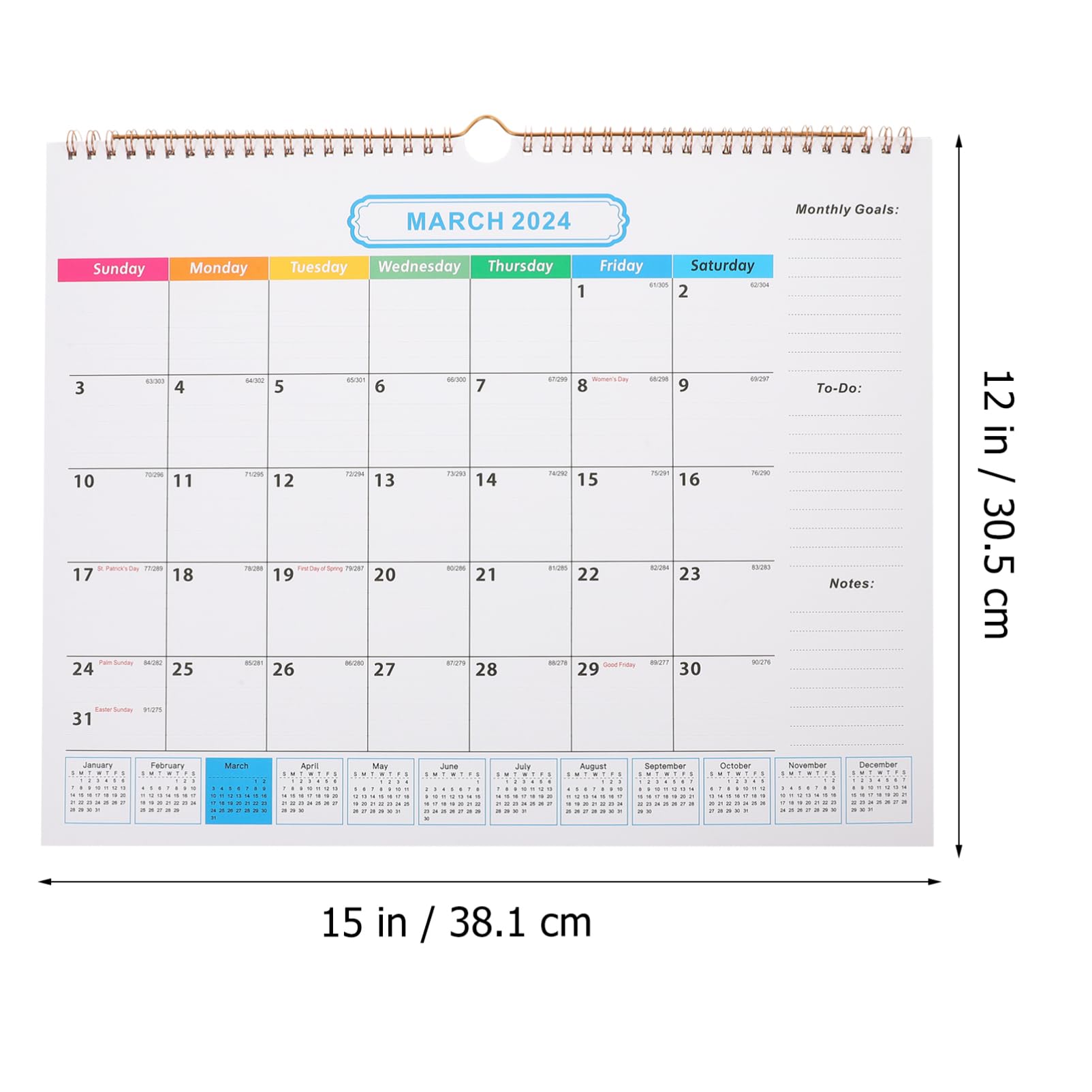 Tofficu 2stücke Kleinwandkalender Monate Hängender Monatskalender Für Zuhause Büro Schule Praktischer Countdown-kalender Mit Einfachem Design Für Organisation Von Terminen Und