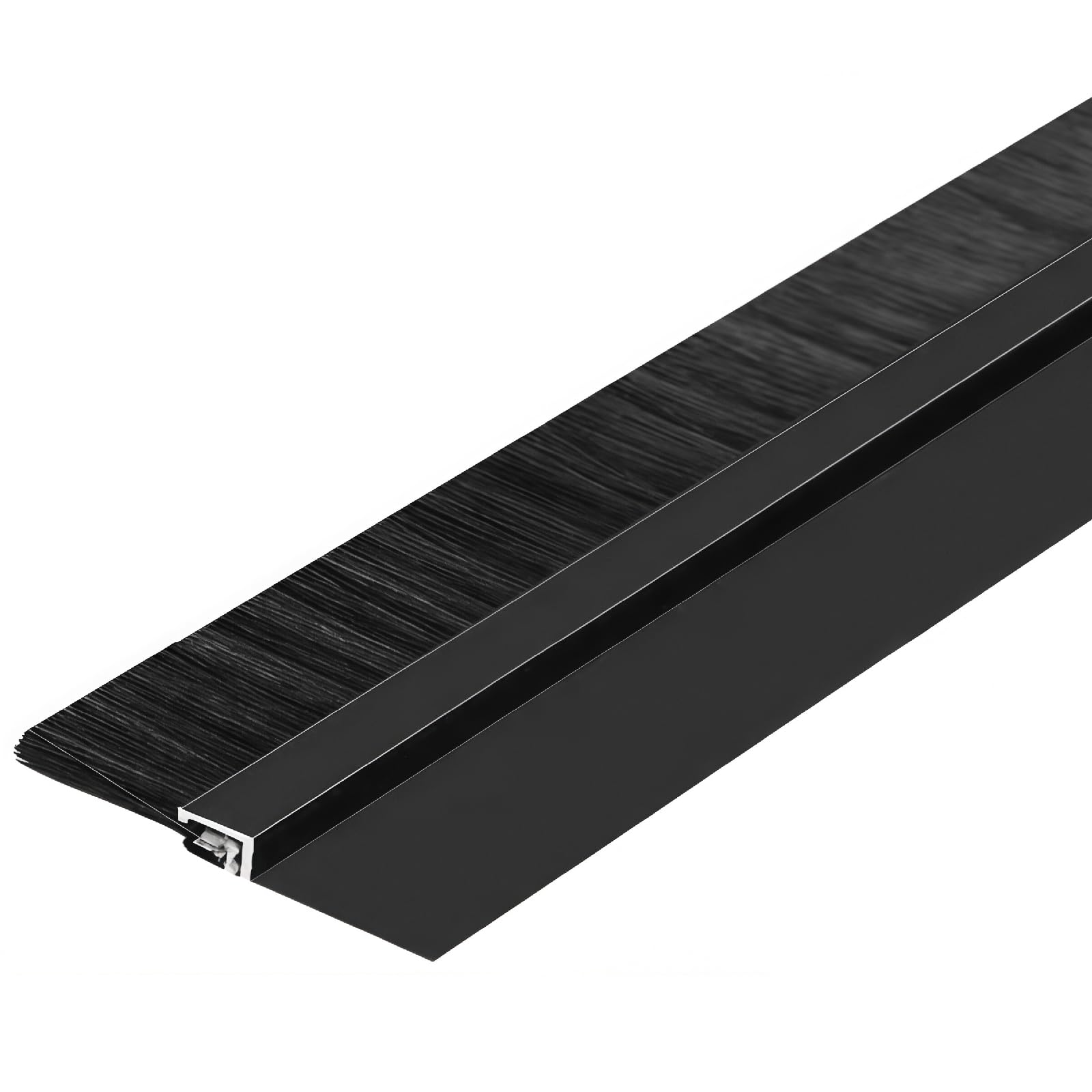 Dolna listwa uszczelniająca do drzwi, Przemysłowa szczotka paskowa ze stopu aluminium, czarna 10-300 mm, uszczelka dolna, pyłoszczelna. Zwalczanie szkodników(Black - H Type,250mm)
