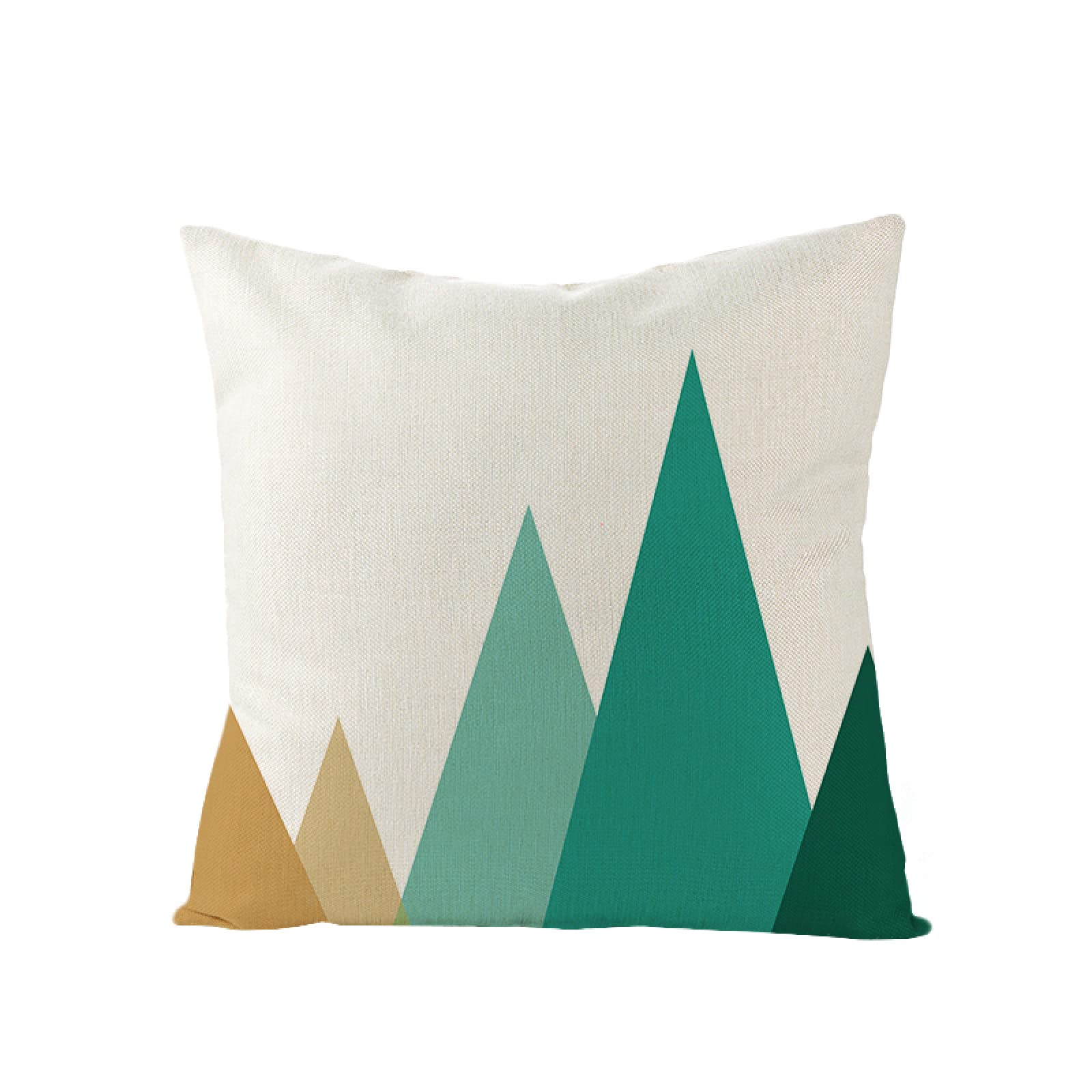 Sofa Fundas Cojines 60x60 Pack de 4 Cuadrado,Funda de Almohada Lino con Cremallera Invisible,Funda de Cojín Decoración para Hogar Sala Cama Jardín Silla Coche-geometría
