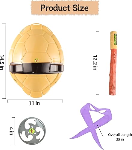 Miniatura 2 de Deeplung LimitCo Disfraz de superhéroe de concha de tortuga para niños