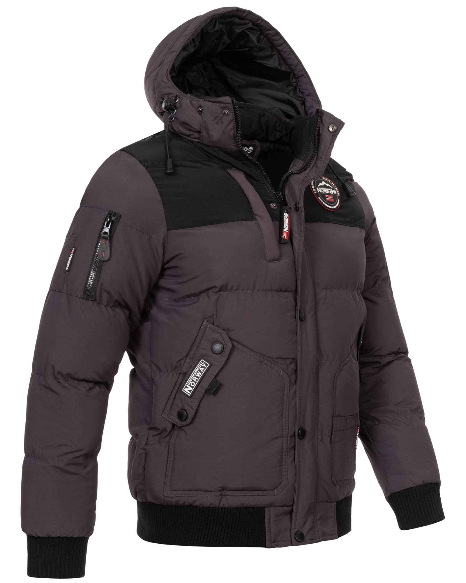 Geographical Norway WQ006H/GN - Chaqueta de Manga Larga con Capucha para Hombre