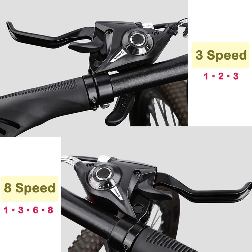 Leve Cambio Bici Comandi: Cambio Bici Comandi Cambio Bici, 3 X 8 velocità Leva Cambio a Doppio Comando, Leve Cambio Bici Comandi per Mountain Bike Bici da Corsa MTB Ciclismo (3x8 velocità)