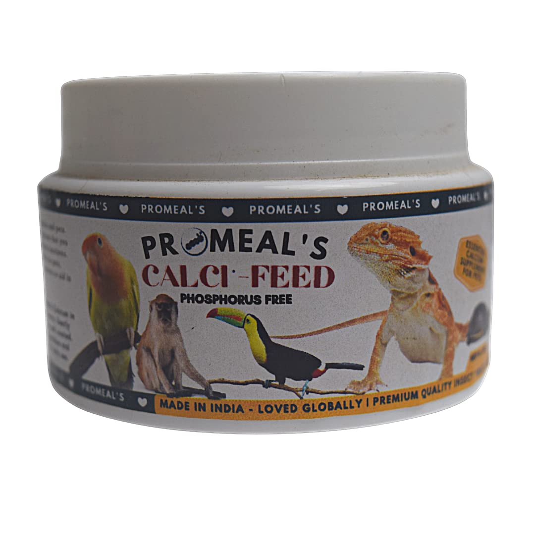Promeals CalciFeed - Dusting Calcium Supplement for Mealworms, Superworms, Crickets and Feeder Insects (B0BLW6Y96Z) Amazon Price History, Amazon Price Tracker