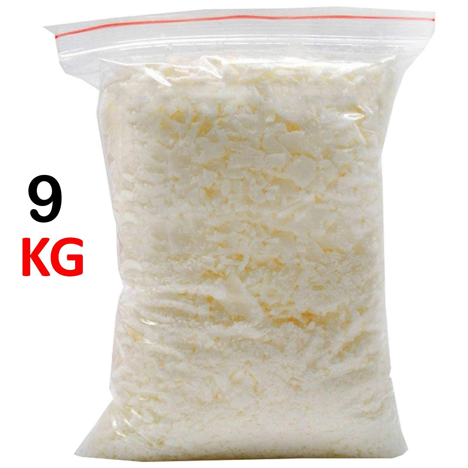 TAHA ® Soja woskowa 1 kg do 10 kg płatków SOYA 100% czysta świeca do palenia 5 kg bez sadzy naturalny wosk soja (9 kg wosku SOYA)
