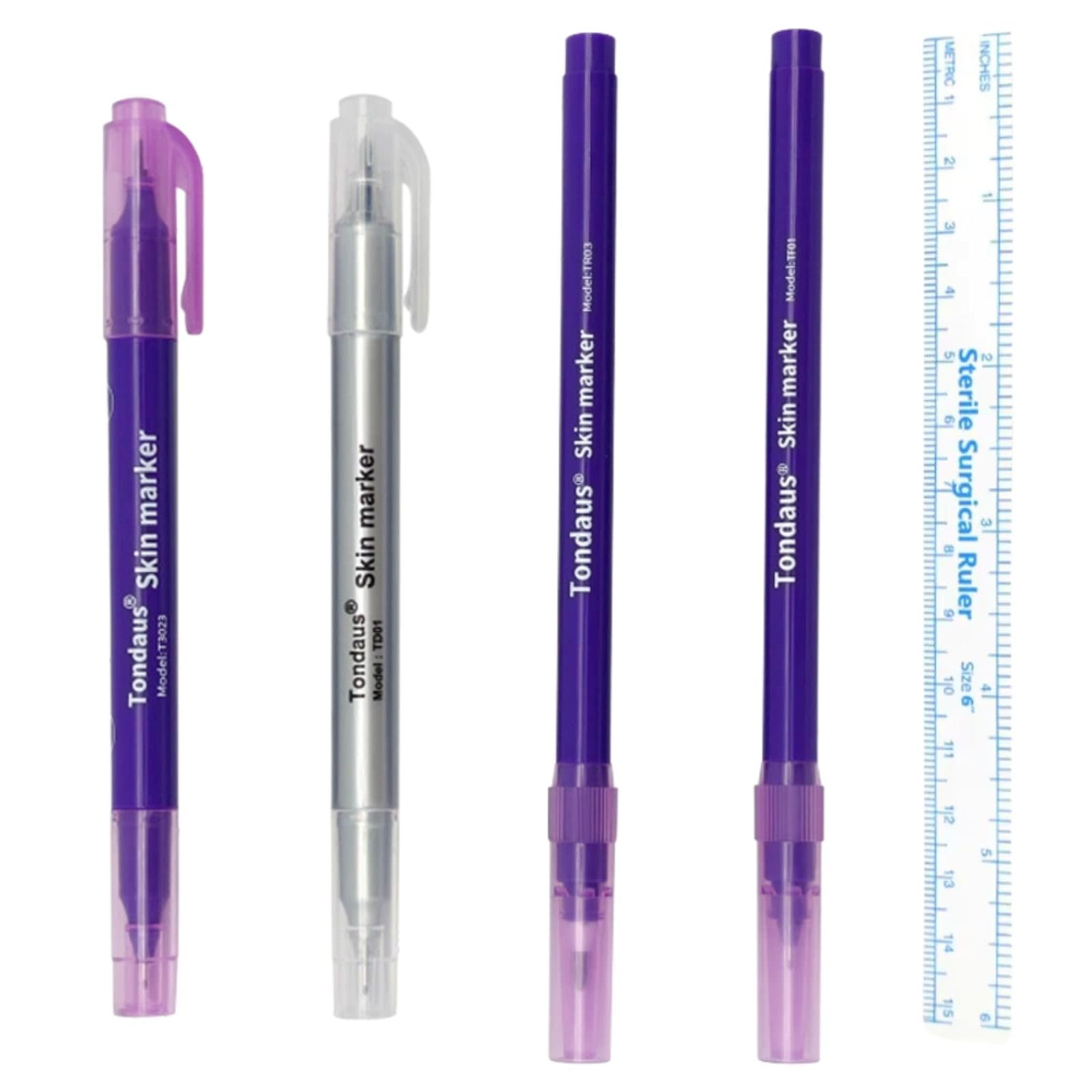 Amazon.co.jp: Acid スキンマーカーペン タトゥーペン 4本 0.5mm-1mm