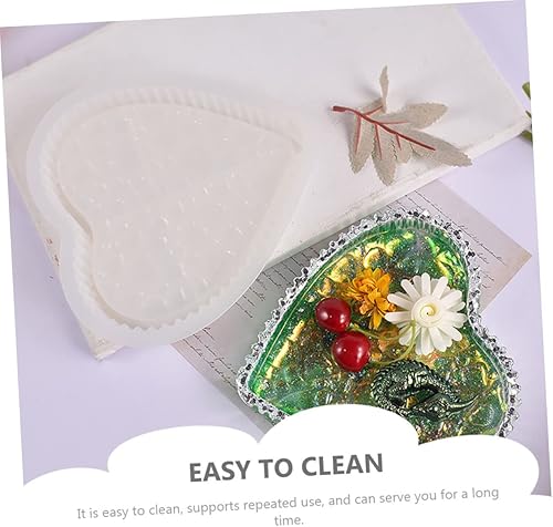 Miniatura 4 de Moldes de silicona para placa de corazón, posavasos Moldes de silicona, cuenco de corazón, recipientes de almacenamiento de silicona, molde de