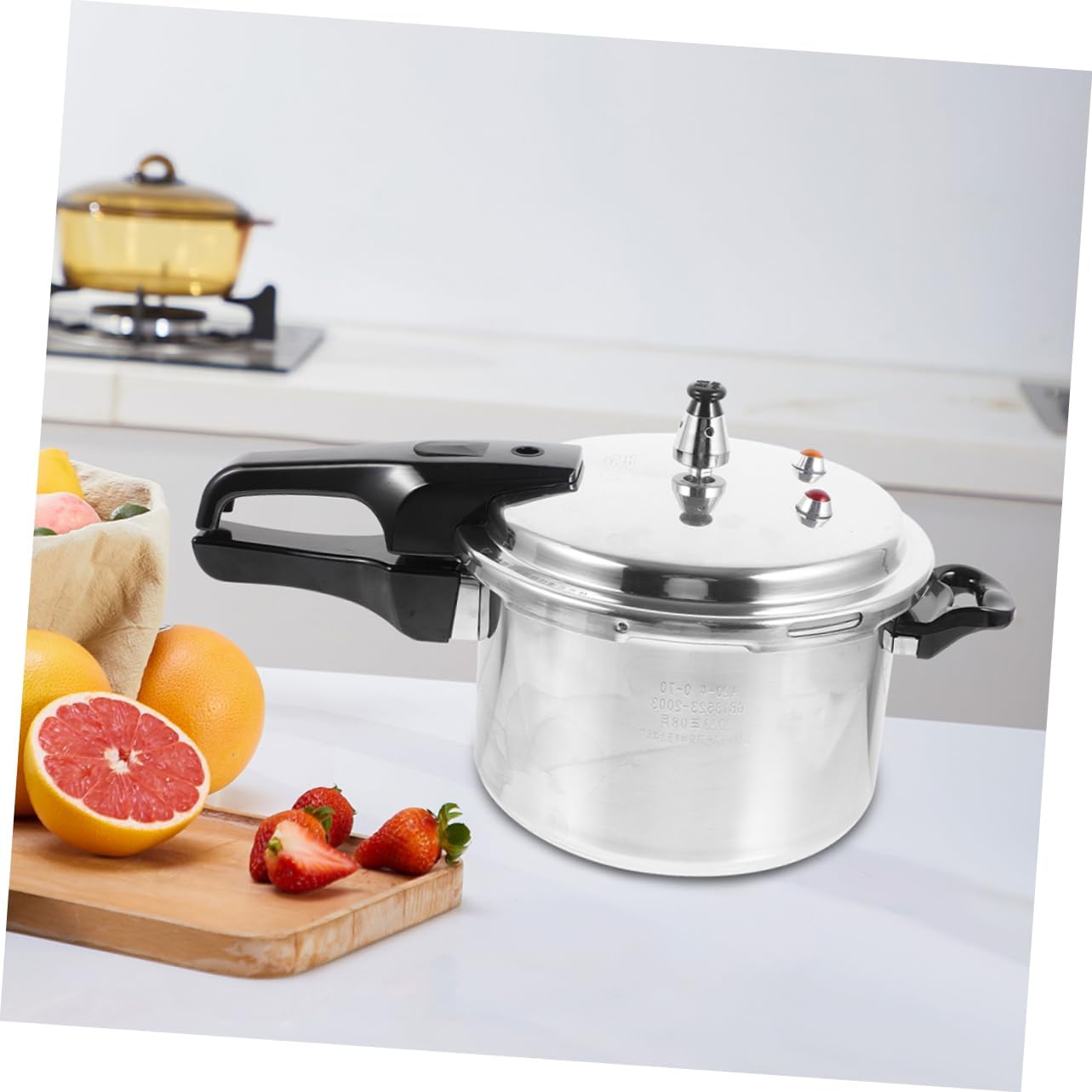 PRETYZOOM 11qt Aluminum Pressure Cooker Stainless Steel Portable Induction Stove Top Gas Stove Slow Cooker Great for Canning
