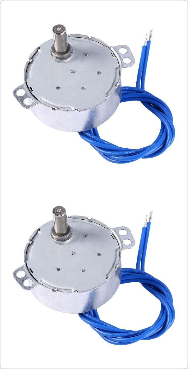 Synchronous Synchron Motor 50/60Hz AC 100~127V 4W 2.5-3RPM/MIN CCW/CW For Hand-Made, School Project, Model (2PCS)
