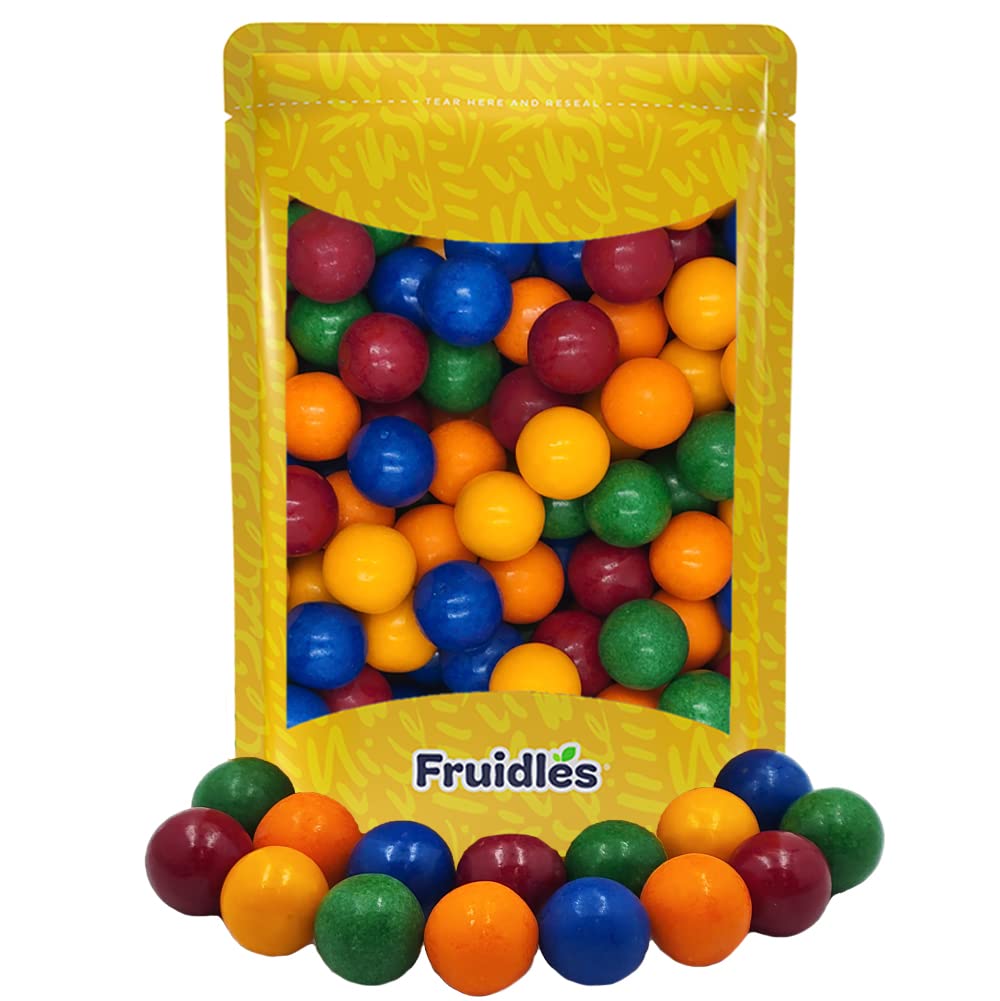 Extra Super Sour Gum Balls Shivers, Candy Buffet Treats, Machine Size Refills, Kosher Certified Parve, 1" Inch (Half-Pound)