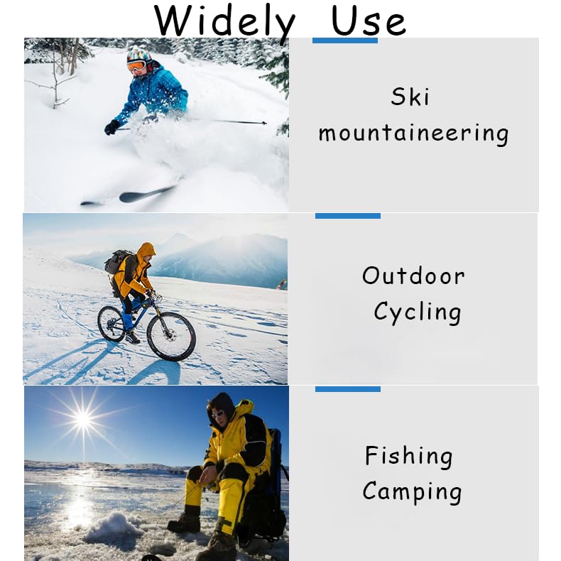 1-Pack Neck Gaiter, Windproof Face Mask & Scarf, Thermal Outdoor Accessory for Ski, Hiking, Cycling & Motorcycle4