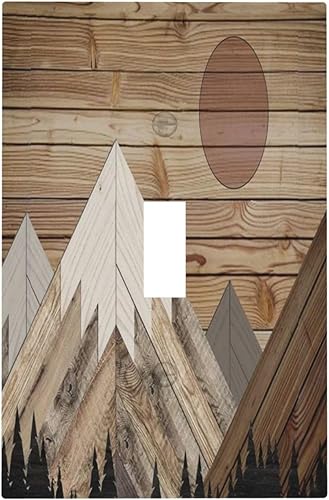 Miniatura 78 de Cubiertas de Interruptor de Luz de 1 Pandilla Bosques Animales Flores Hierba Árboles Placa de Pared Decorativa Interruptor Eléctrico para Decoración