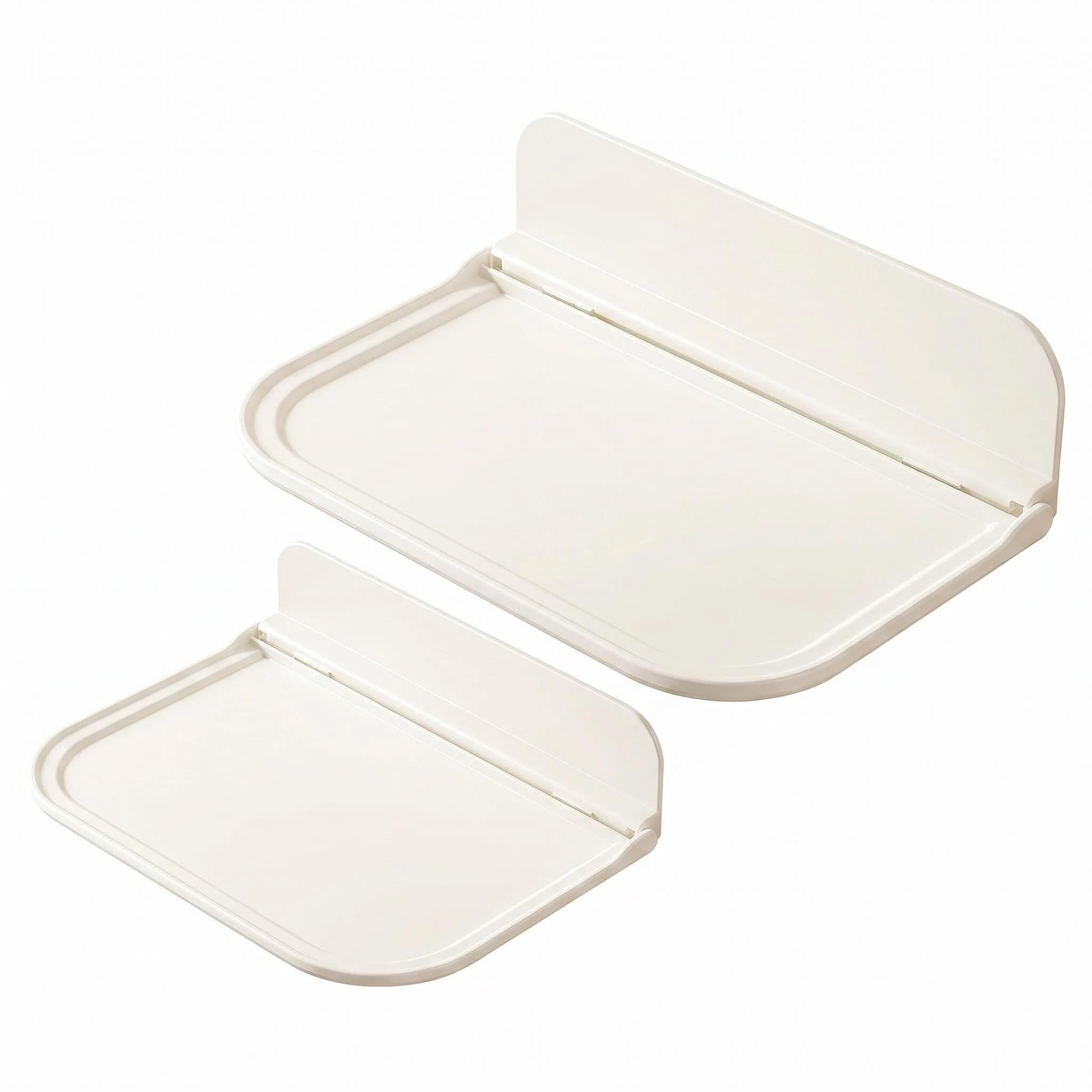 Yipakeh Foldable Wall Shelf, 2-Pack Stick-On No-Drill