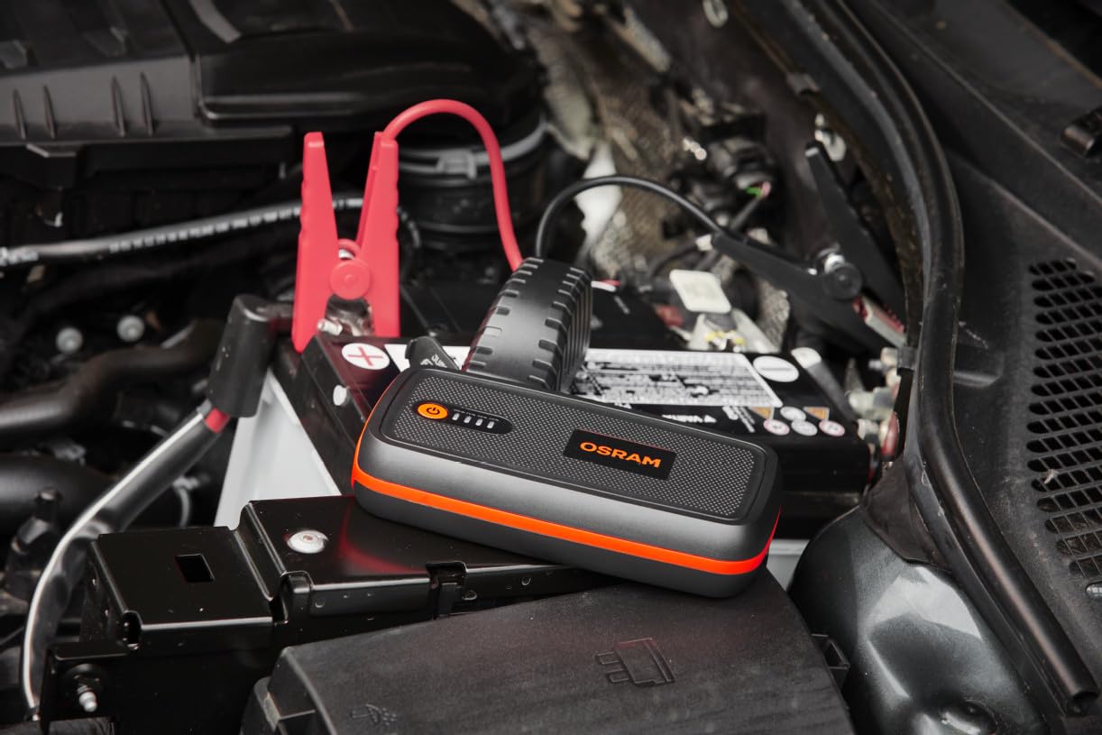 OSRAM BATTERYstart 300, démarreur au Lithium 13000 mAh pour véhicules à Moteur Essence jusqu'à 6l et Moteur Diesel 3l