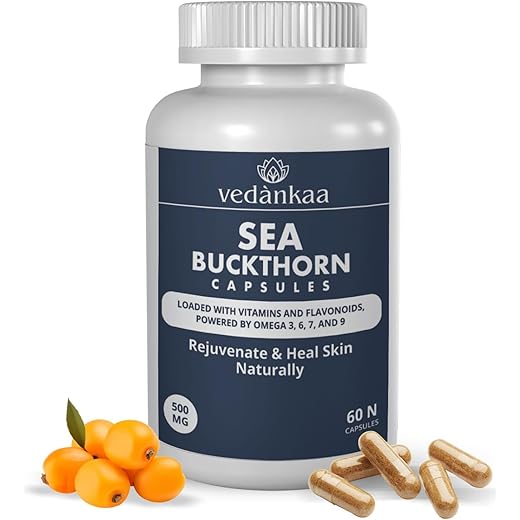 Vednkaa Sea Buckthorn Capsules - Skin Health 60 Capsules