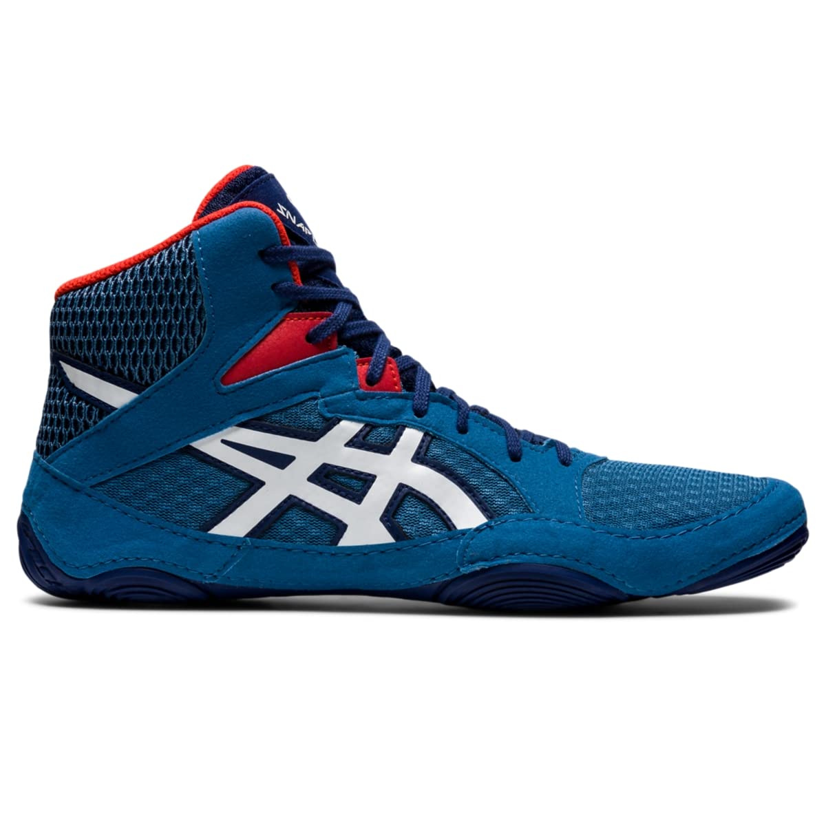 ASICS Scarpe da Wrestling Snapdown 3 Uomo, Azzurro/bianco., 39 EU
