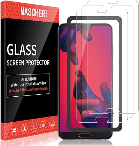 MASCHERI Pellicola Protettiva per Huawei P20 PRO Pezzi  Schermo Protettivo   Telaio Posizionamento  Vetro Temperato Schermo Protettivo per Huawei P20 PRO Trasparente