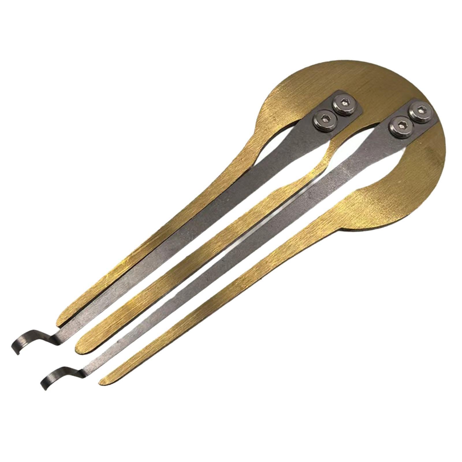 MagiDeal Guimbarde Russe, Guimbarde à Mâchoires, Instrument de Musique Vibrant en Métal, Son Magnifique, Instrument de Musique à Bouche Professionnel et Facile à Jouer, Musique Folklorique, or