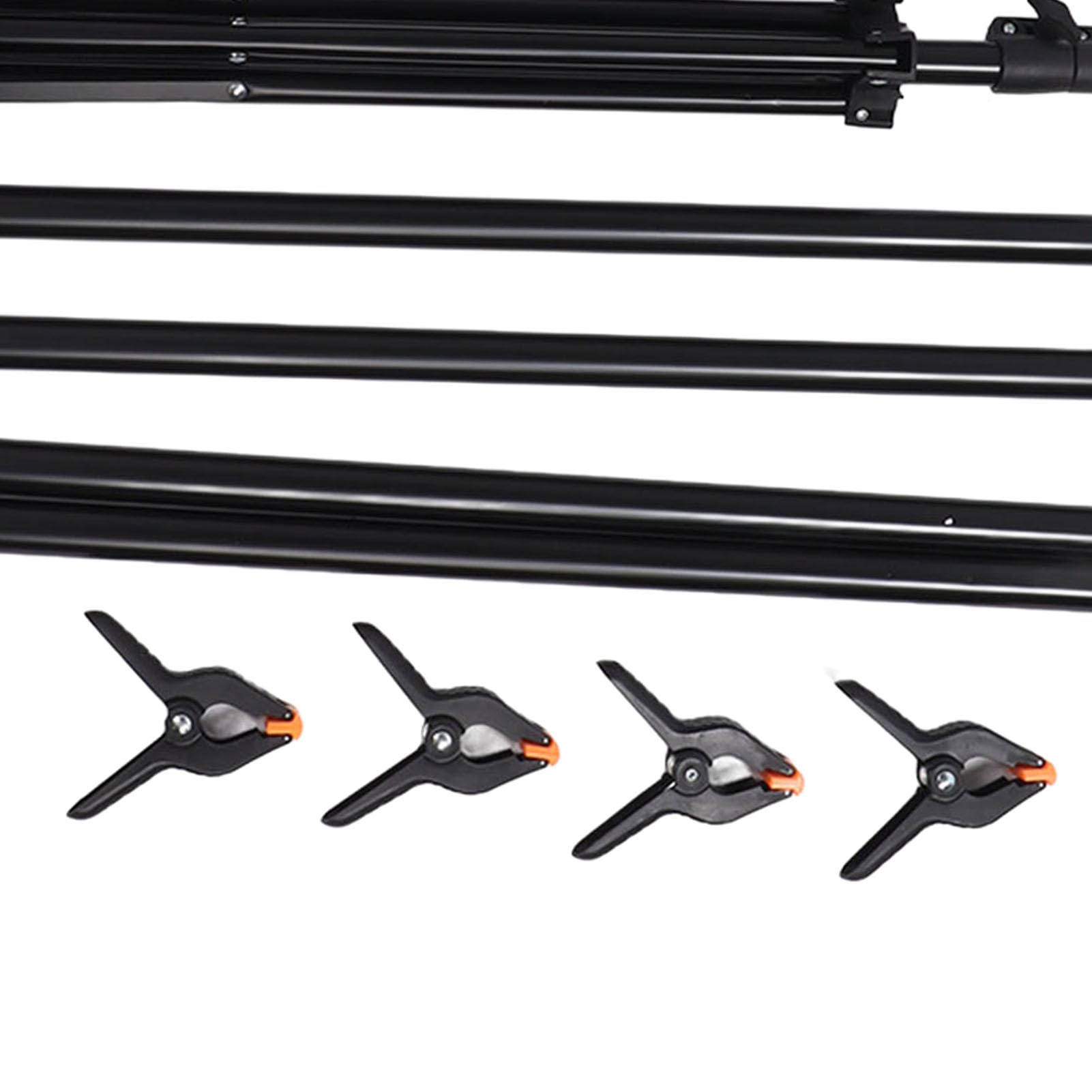 Asixxsix Supporto per Fondale Resistenti, Kit Supporto per Fondale Fotografo Regolabile da 10 Piedi/di Laarghezza e 6,6 Piedi/2 M di Altezza Regolabile di Support per
