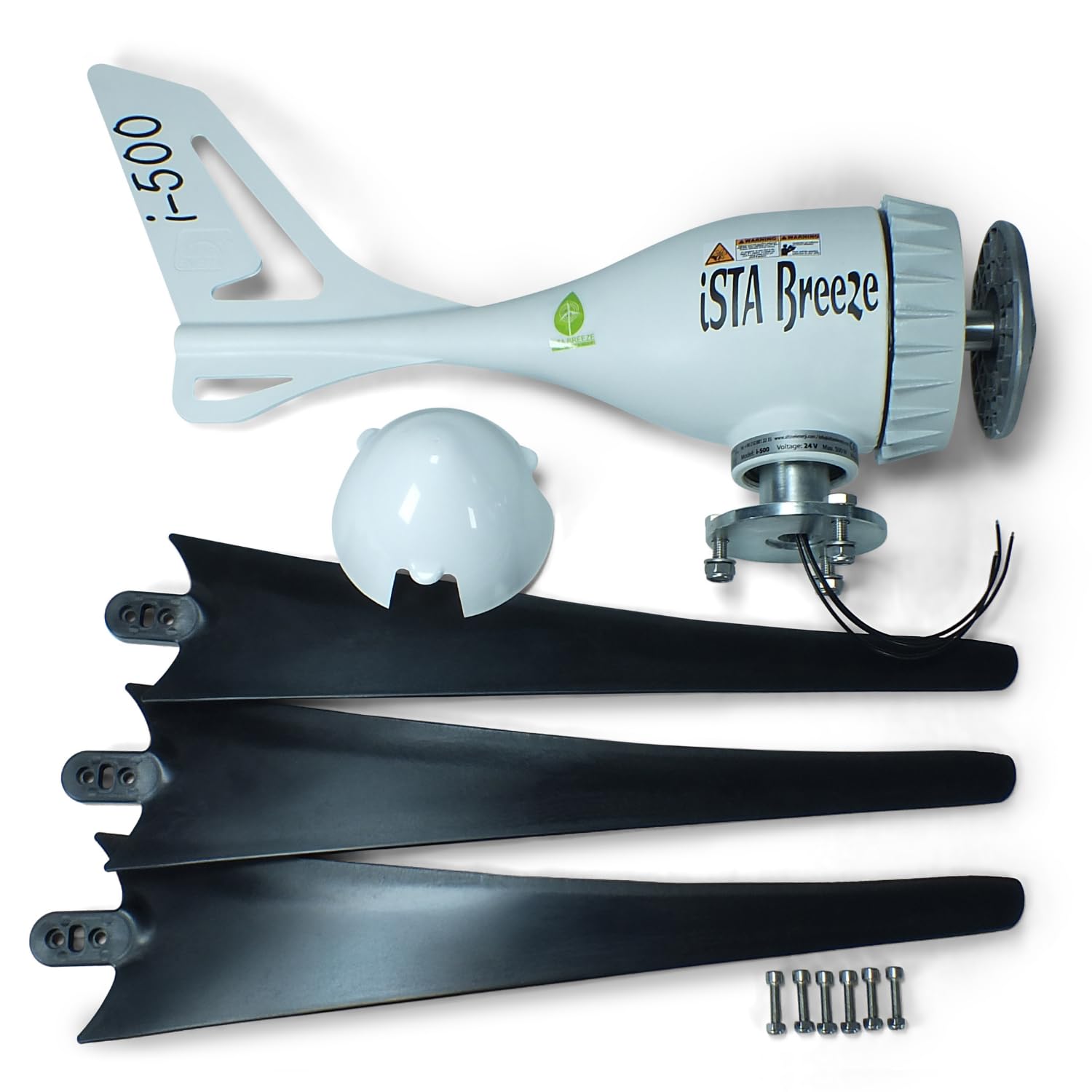Große Auswahl Windgenerator von IstaBreeze - i-500 Modell - 12Volt AC - 500 Watt Power Windrad, Windenergieanlage