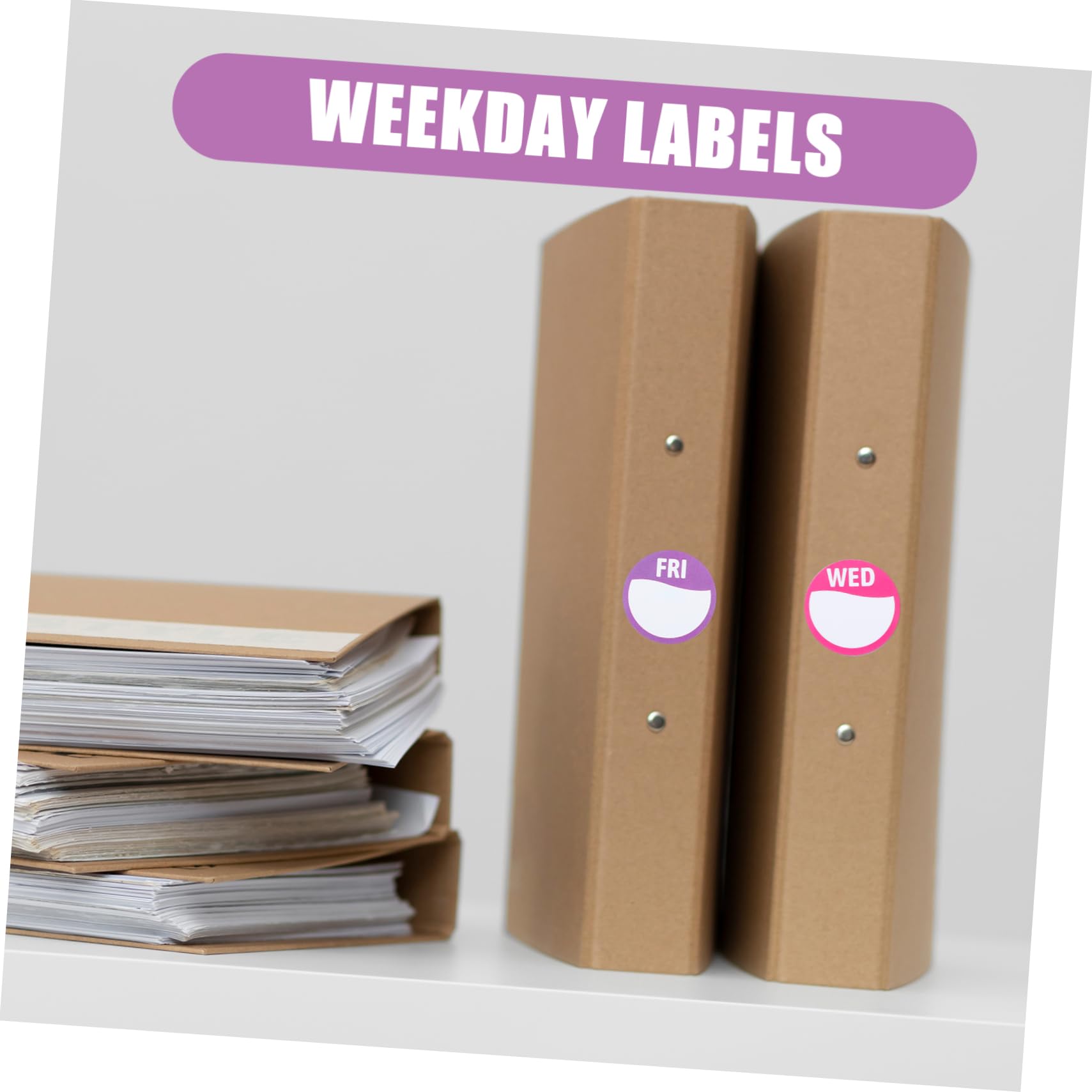 NUOBESTY 3 Ensembles Étiquettes Adhésives De Semaine Colorées De Stickers De Date Et Jours Pour Gestion Autocollants Pratiques Pour Calendriers Et Alimentaires 7 Rouleaux*3