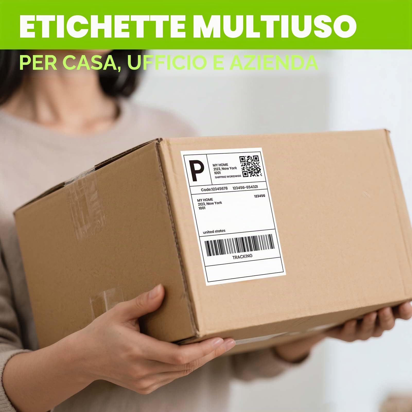 ADHES 4 Rotoli Etichetta Termica Diretta 4 "x 6"(100 mm X 152 mm)220Lables Bianco Per L'Imballaggio Etichette termiche Di Spedizione,Compatibile Con Stampanti Termiche Etichette