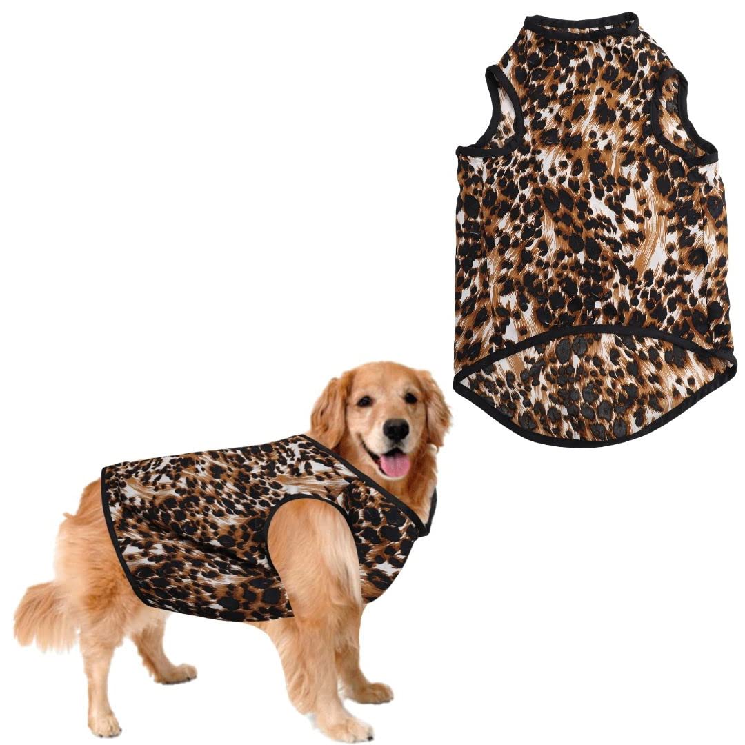 Sage Square Crazy Printed Dog T-Shirt, Trending Dog T-Shirt, Ultra Soft & Light Weight, Comfortable & Breathable Dog Apparel, Trendy Outfit (Leopard Print) (XXXLarge - 30inch) (B0B6WDQHVC) Amazon Price History, Amazon Price Tracker