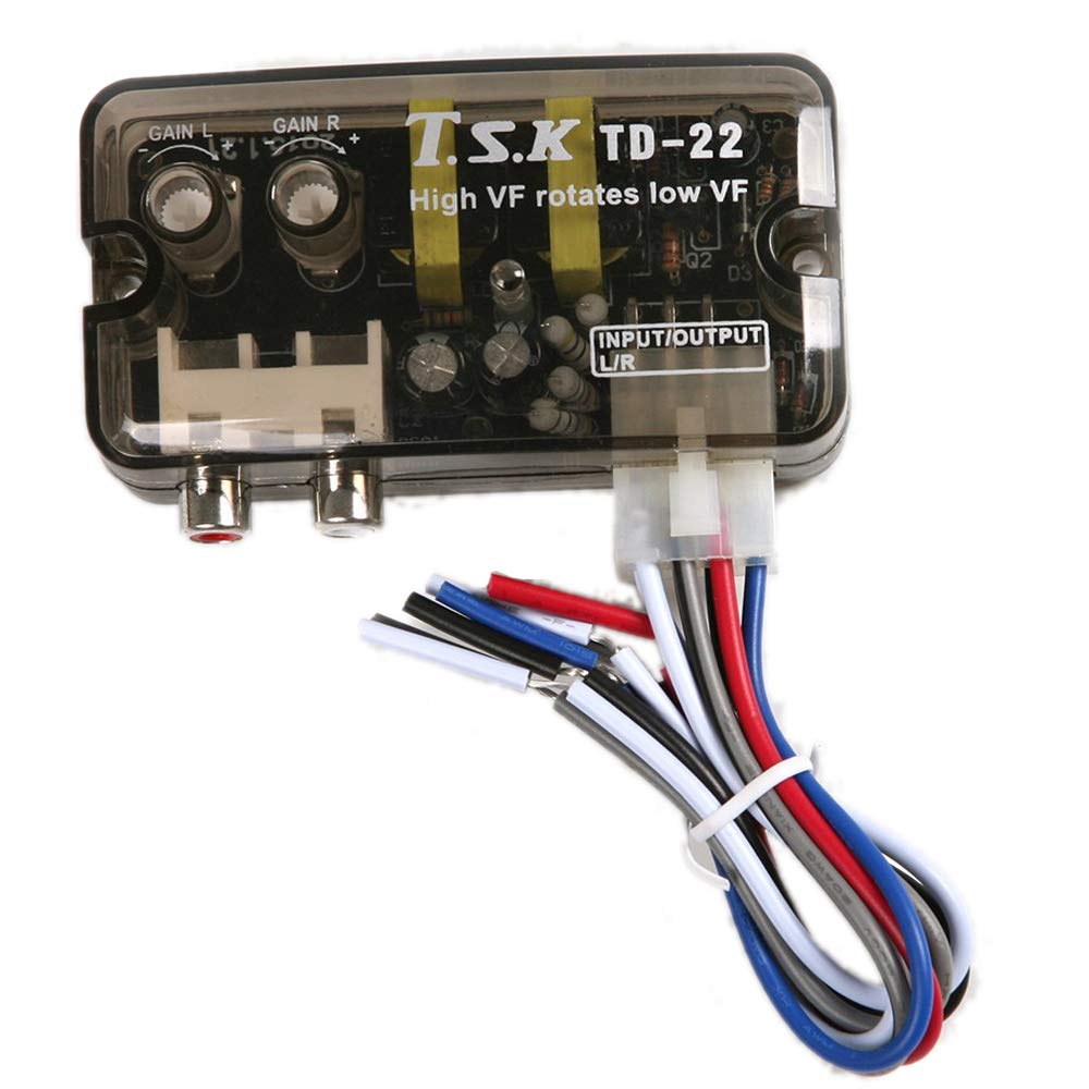 12V TD-22 Auto Car Audio Converter RCA Stereo High to Low Frequency Line Speaker Level Converter Adapter