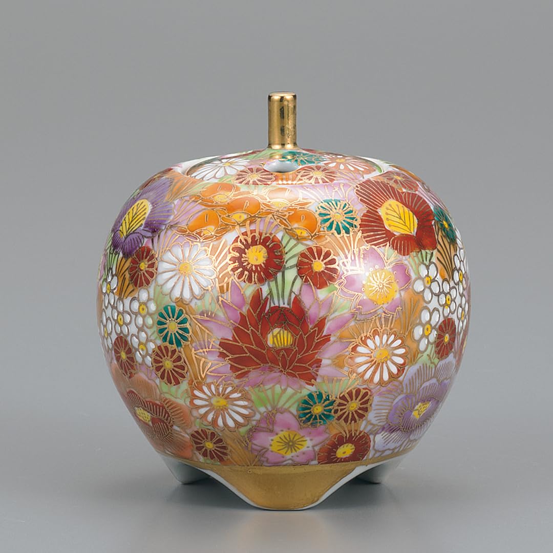 Amazon｜九谷焼いわたや 3号香炉 金花詰 AP7-1216｜仏壇用香炉