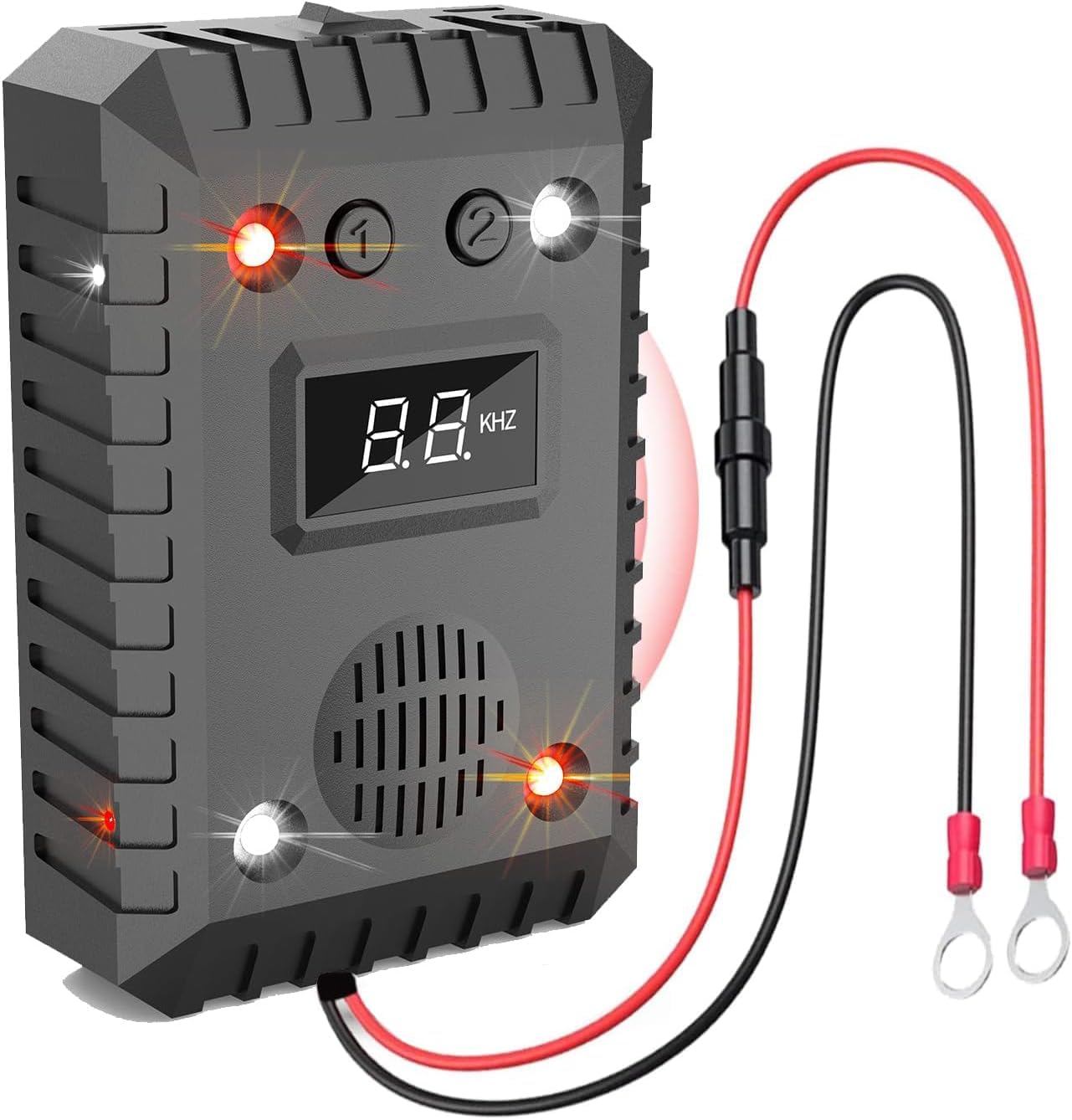 Ultrasonic Mouse Repeller,Rodent Deterrent,LED Strobe Lights,Vehicle Ultrasonic,battery operated Mice Repeller, Rodent Scare for indoor, GB-22